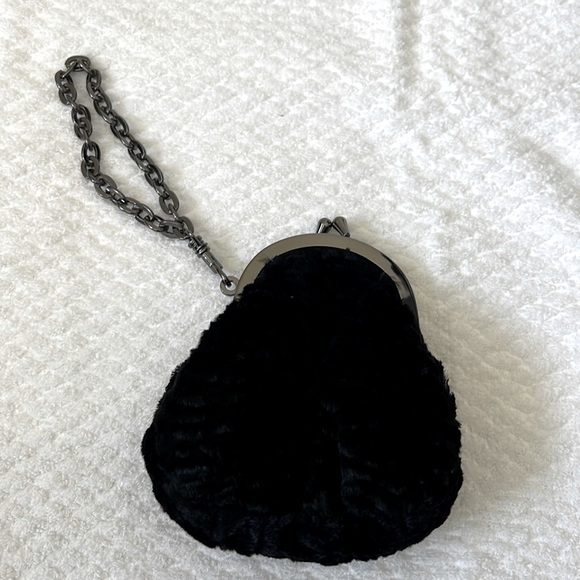 Nine West Handbags - Nine West faux fur mini bag with leopard print interior